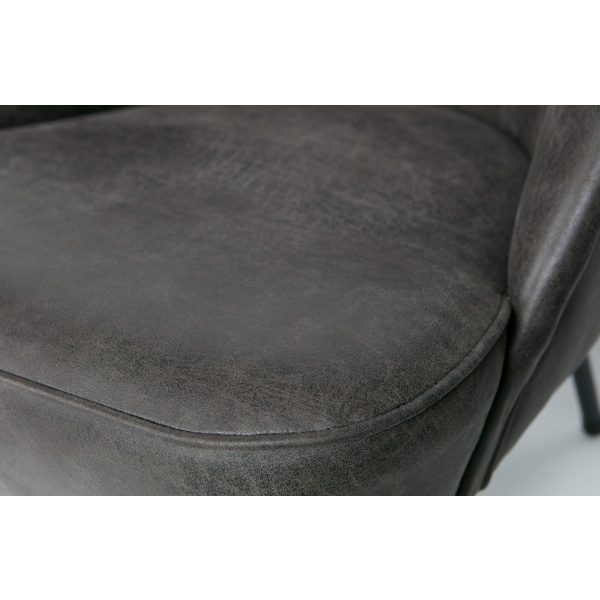 Vogue Fauteuil Leer Zwart