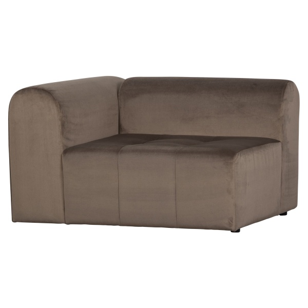 Caleidoscoop 1-zits Arm Links Velvet Taupe