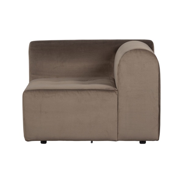 Caleidoscoop 1-zits Arm Links Velvet Taupe