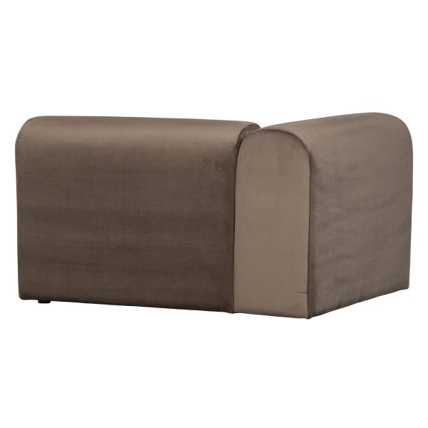 Caleidoscoop 1-zits Arm Links Velvet Taupe