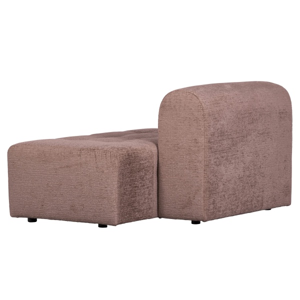 Caleidoscoop 1.5-zits Rug Links Structure Velvet Blush