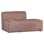 Caleidoscoop 1.5-zits Rug Links Structure Velvet Blush