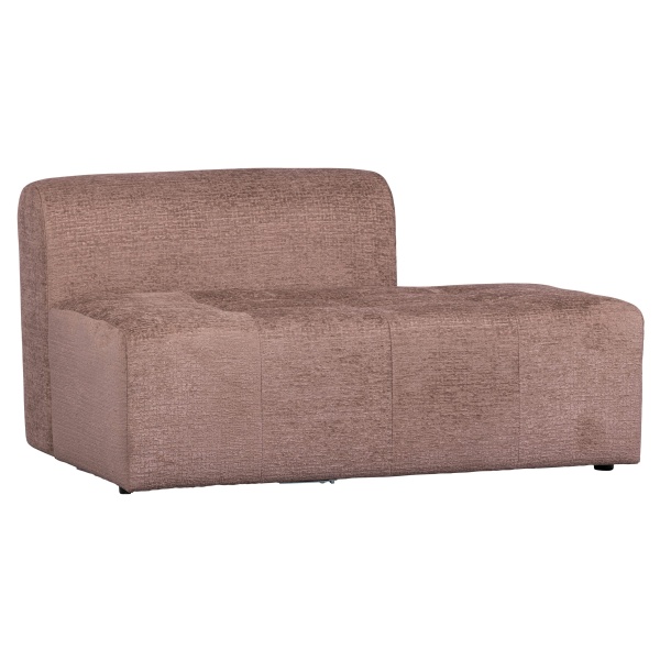 Caleidoscoop 1.5-zits Rug Links Structure Velvet Blush