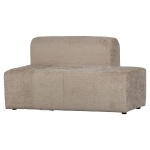 Caleidoscoop 1.5-zits Rug Links Structure Velvet Pearl
