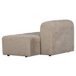 Caleidoscoop 1.5-zits Rug Links Structure Velvet Pearl