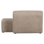 Caleidoscoop 1.5-zits Rug Links Structure Velvet Pearl