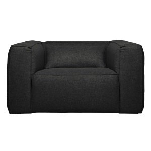 Bean Fauteuil Incl. Kussen Donkergrijs Gemeleerd