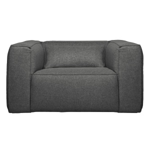 Bean Fauteuil Incl. Kussen Middengrijs Gemeleerd