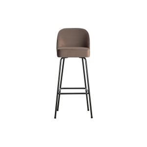 Vogue Barstoel 80cm Fluweel Nougat