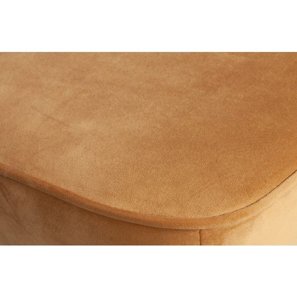 Vogue Barstoel 65cm Fluweel Mosterd