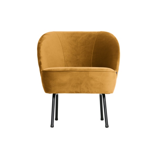 Vogue Fauteuil Fluweel Mosterd