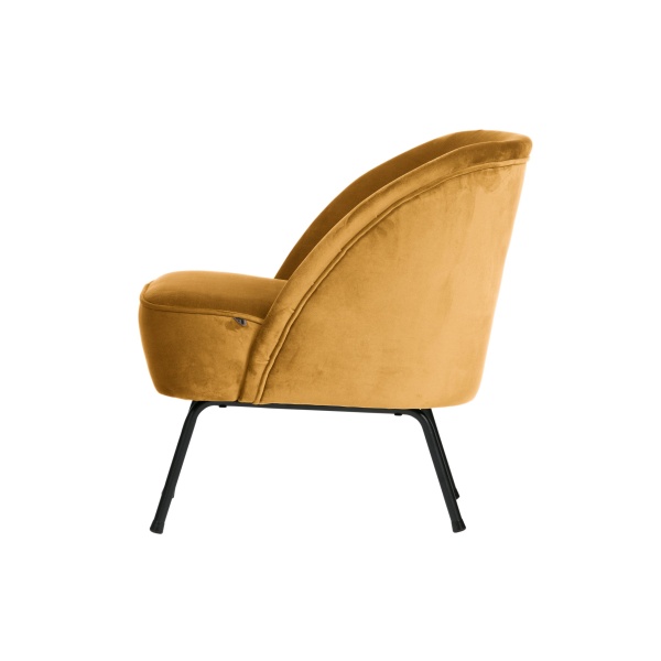Vogue Fauteuil Fluweel Mosterd