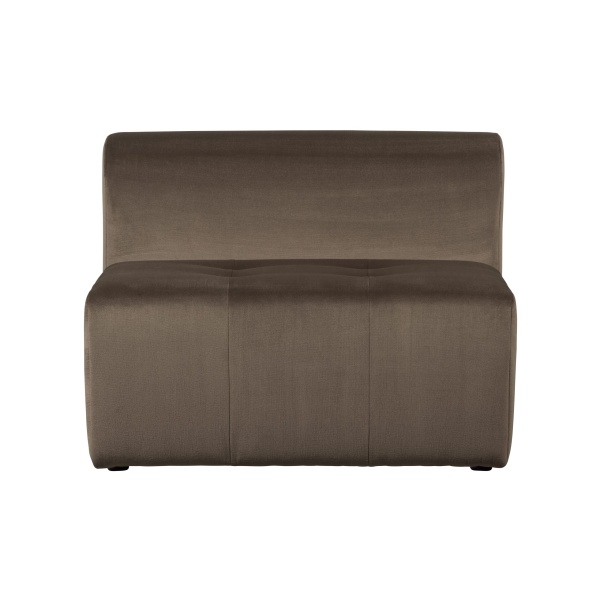 Caleidoscoop 1-zits Zonder Arm Velvet Taupe