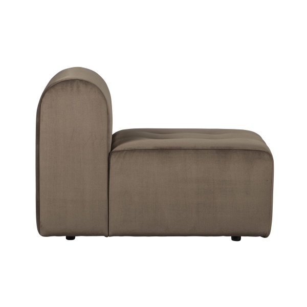 Caleidoscoop 1-zits Zonder Arm Velvet Taupe