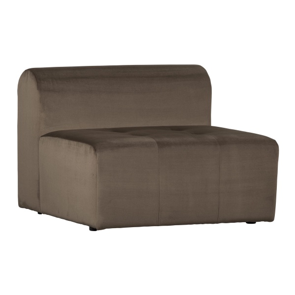 Caleidoscoop 1-zits Zonder Arm Velvet Taupe