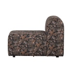 Caleidoscoop 1-zits Zonder Arm Printed Velvet Bq Zwart