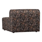 Caleidoscoop 1-zits Zonder Arm Printed Velvet Bq Zwart
