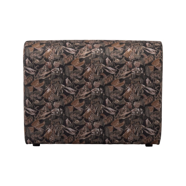 Caleidoscoop 1-zits Zonder Arm Printed Velvet Bq Zwart