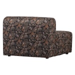 Caleidoscoop 1-zits Zonder Arm Printed Velvet Bq Zwart