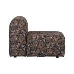 Caleidoscoop 1-zits Zonder Arm Printed Velvet Bq Zwart