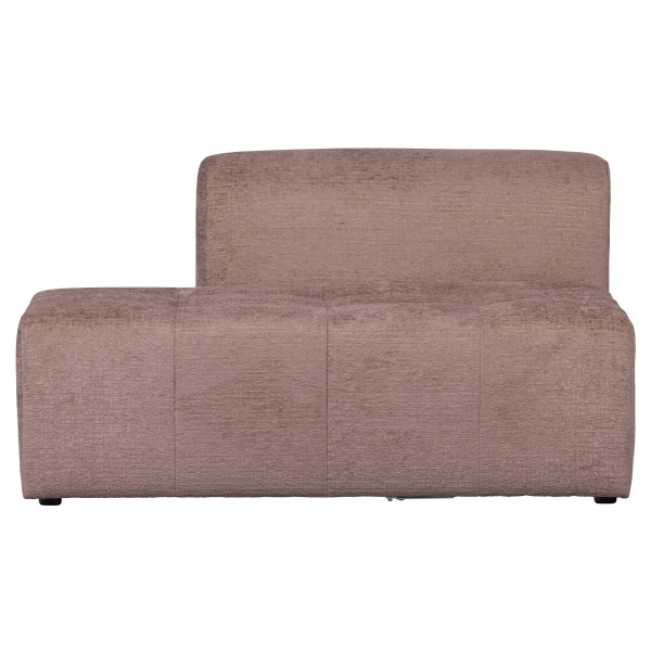 Caleidoscoop 1.5-zits Rug Rechts Structure Velvet Blush