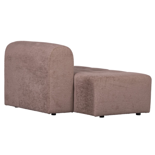 Caleidoscoop 1.5-zits Rug Rechts Structure Velvet Blush