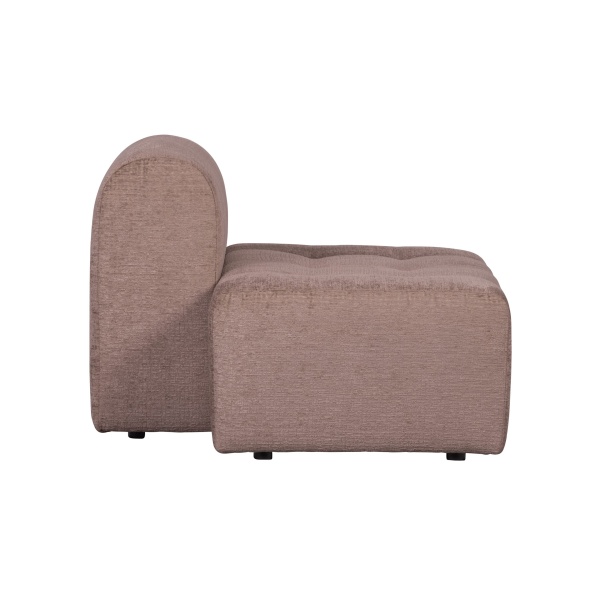 Caleidoscoop 1.5-zits Rug Rechts Structure Velvet Blush