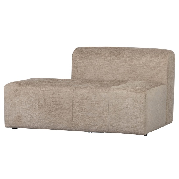 Caleidoscoop 1.5-zits Rug Rechts Structure Velvet Pearl