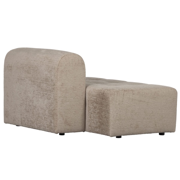 Caleidoscoop 1.5-zits Rug Rechts Structure Velvet Pearl