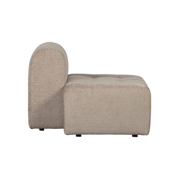 Caleidoscoop 1.5-zits Rug Rechts Structure Velvet Pearl