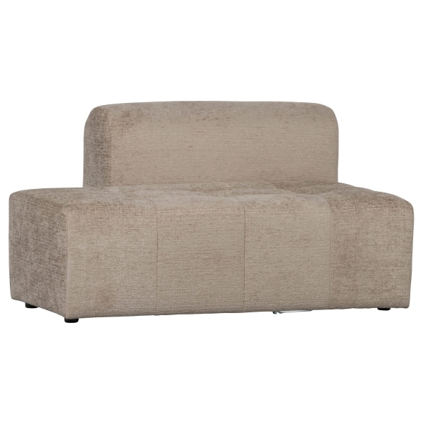 Caleidoscoop 1.5-zits Rug Rechts Structure Velvet Pearl