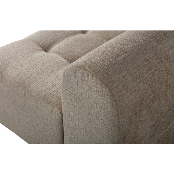 Caleidoscoop 1.5-zits Rug Rechts Structure Velvet Pearl