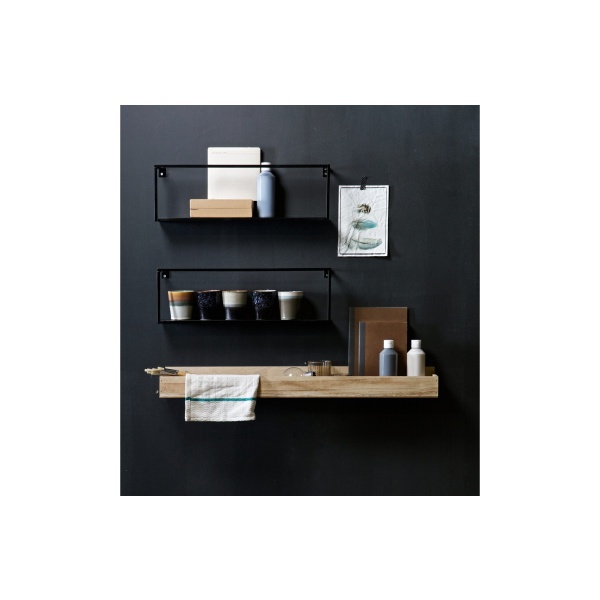 Meert Wandplank Zwart 50cm