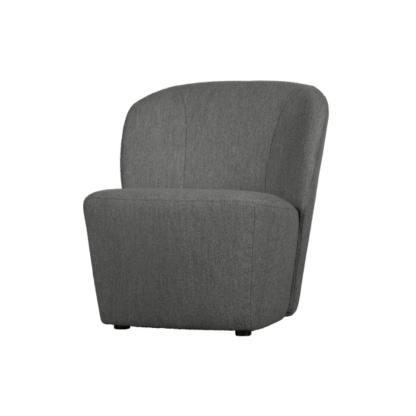 Lofty Fauteuil BouclÉ Staalgrijs