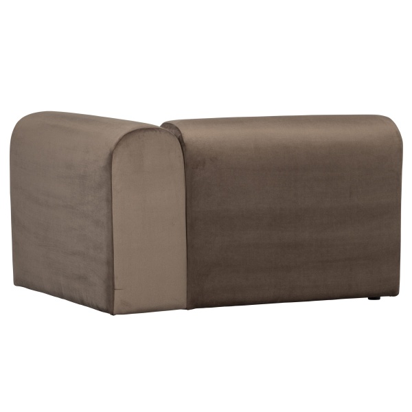 Caleidoscoop 1-zits Arm Rechts Velvet Taupe