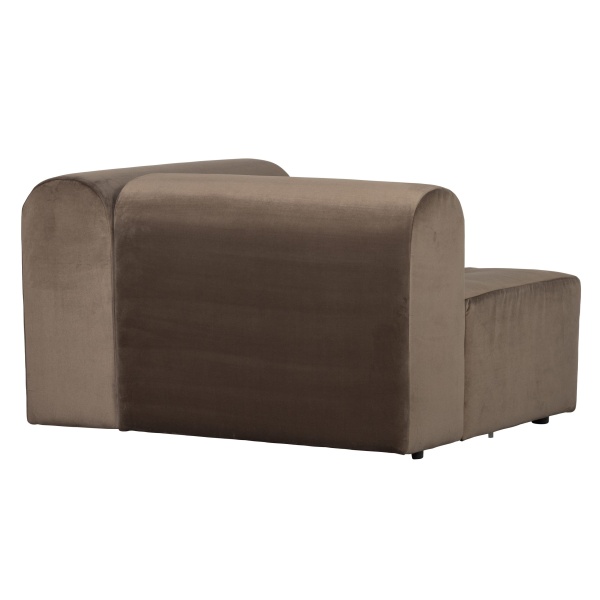 Caleidoscoop 1-zits Arm Rechts Velvet Taupe