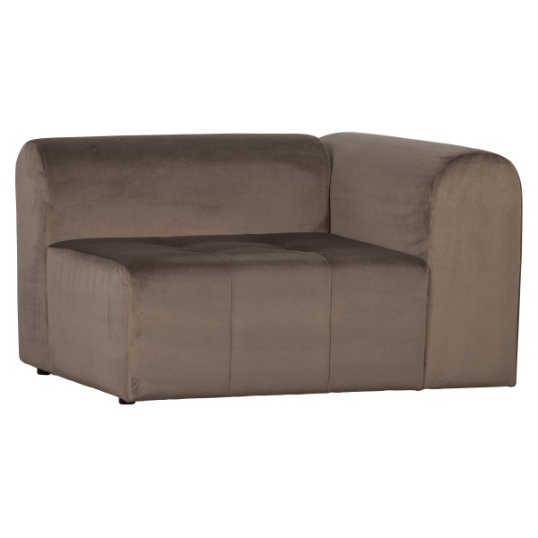 Caleidoscoop 1-zits Arm Rechts Velvet Taupe