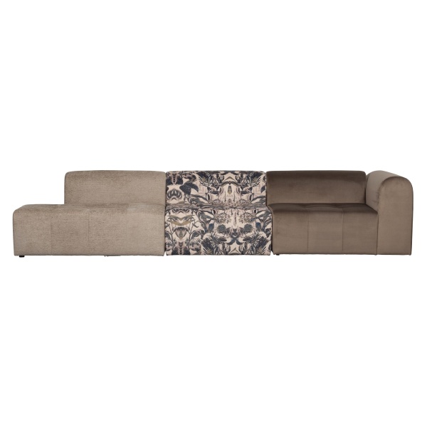 Caleidoscoop 1-zits Arm Rechts Velvet Taupe
