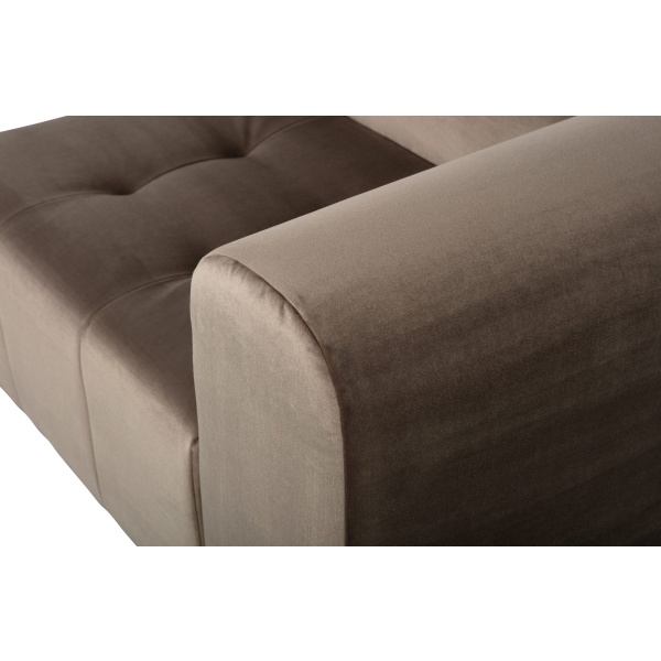 Caleidoscoop 1-zits Arm Rechts Velvet Taupe