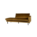 Rodeo Daybed Right Velvet Honing Geel