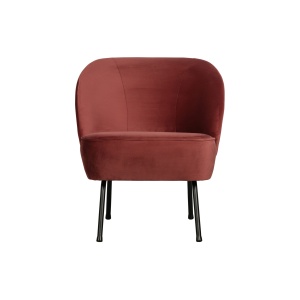 Vogue Fauteuil Fluweel Chestnut