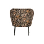 Vogue Fauteuil Fluweel Bouquet Zwart