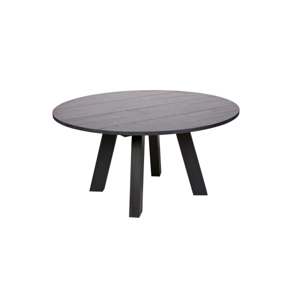 Rhonda Xl Eettafel Ø150cm Eiken Blacknight [fsc]