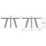 Rhonda Xl Eettafel Ø150cm Eiken Blacknight [fsc]