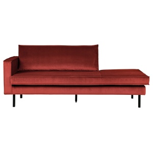 Rodeo Daybed Left Velvet Chestnut