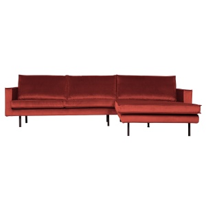 Rodeo Chaise Longue Rechts Velvet Chestnut