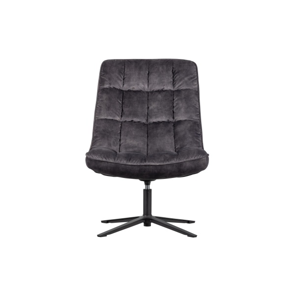 Job Draaifauteuil Velvet Antraciet