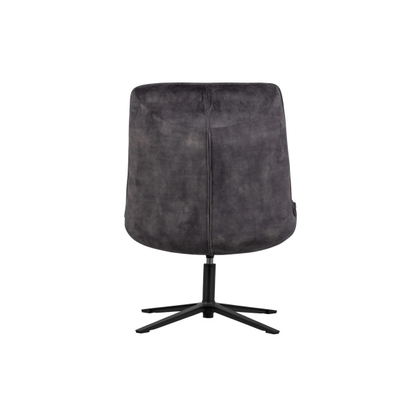 Job Draaifauteuil Velvet Antraciet