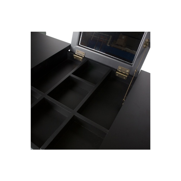 Romy Hal/kaptafel Hout Zwart