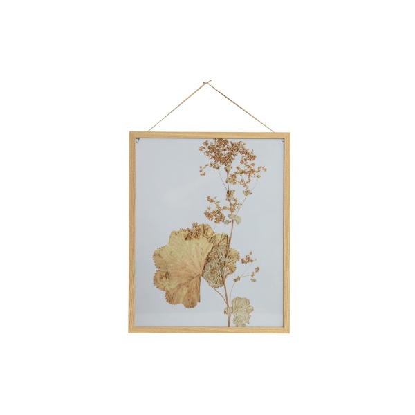 Potpourri Fotolijst Bloemen Met Houten Rand 50x40